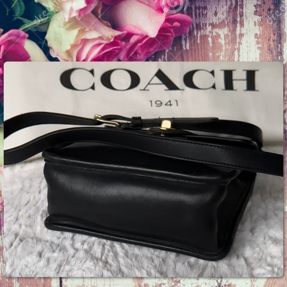VINTAGE COACH BLACK LEATHER MURPHY BAG 9930 - Picture 11 of 17